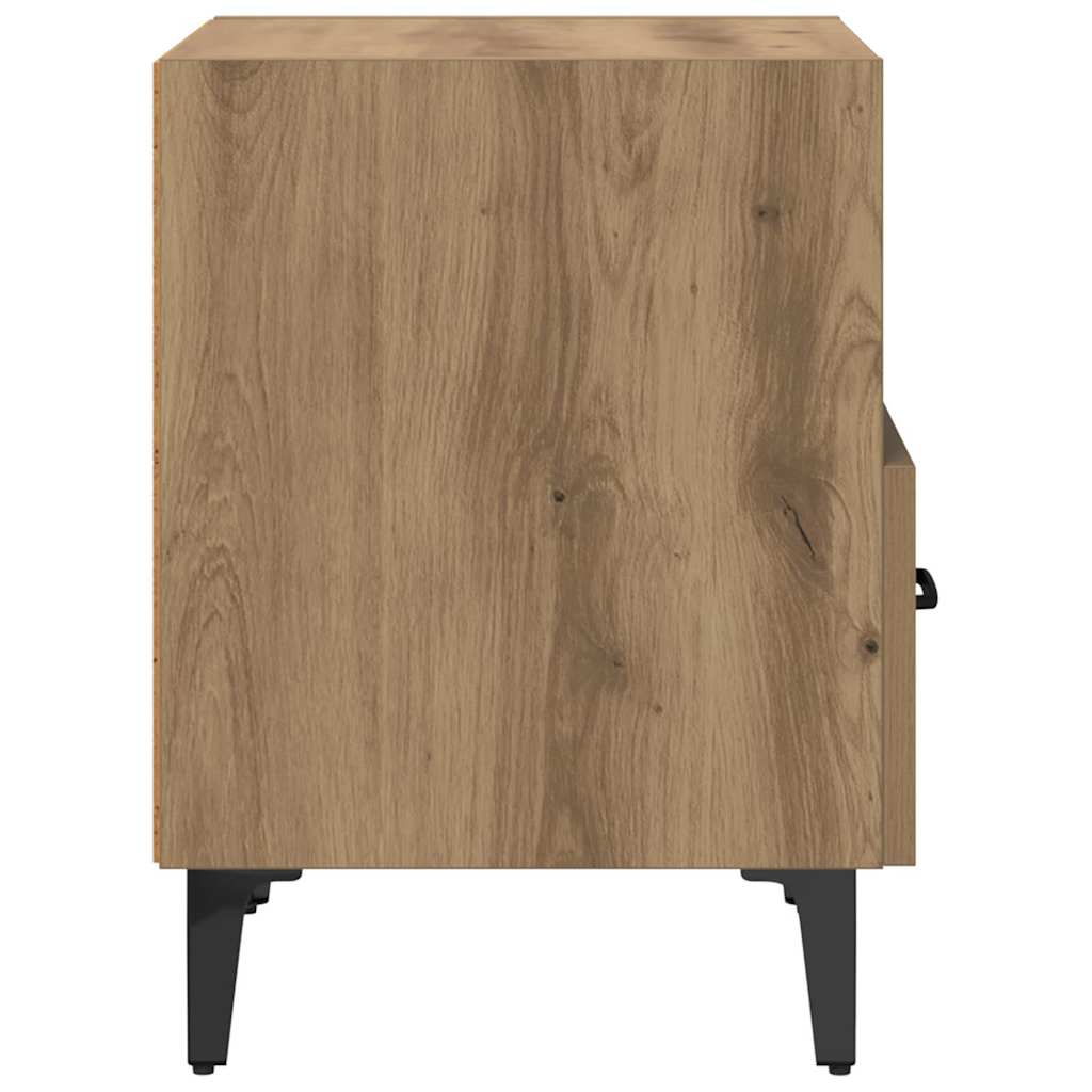 Bedside Cabinet with Drawer 2 pcs Artisan oak 40 x 35 x 47.5 cm